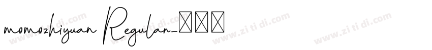 momozhiyuan Regular字体转换